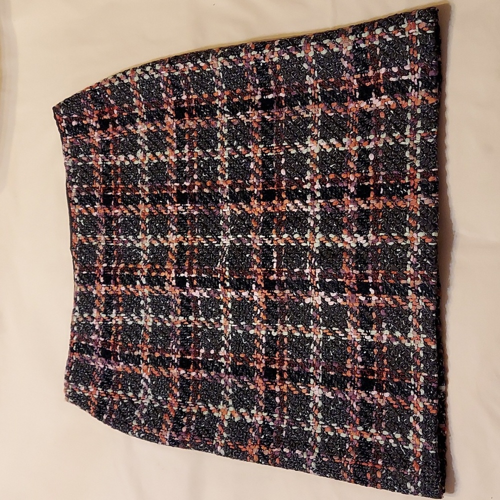 INC International Concepts Multi-color Wool Blend Tweed Skirt